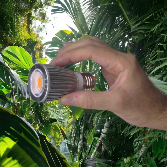 لامپ رشدگل و گیاه مدل 7 وات ~ 21wl لنز دار COB فول اسپکتروم