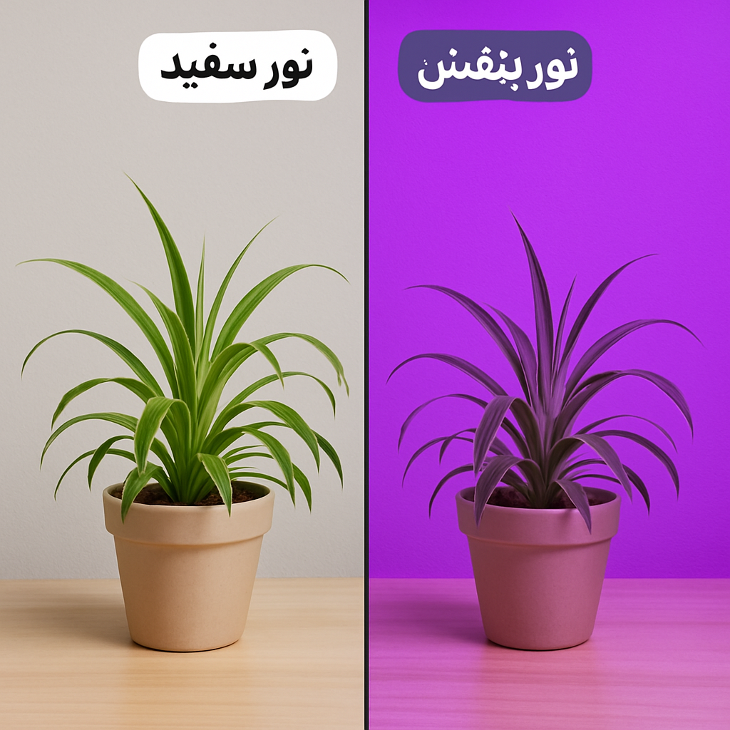 file 000000004a6862468635d4fe241ac377 - نور سفید یا نور بنفش؟ کدام برای رشد گیاهان آپارتمانی بهتر است؟