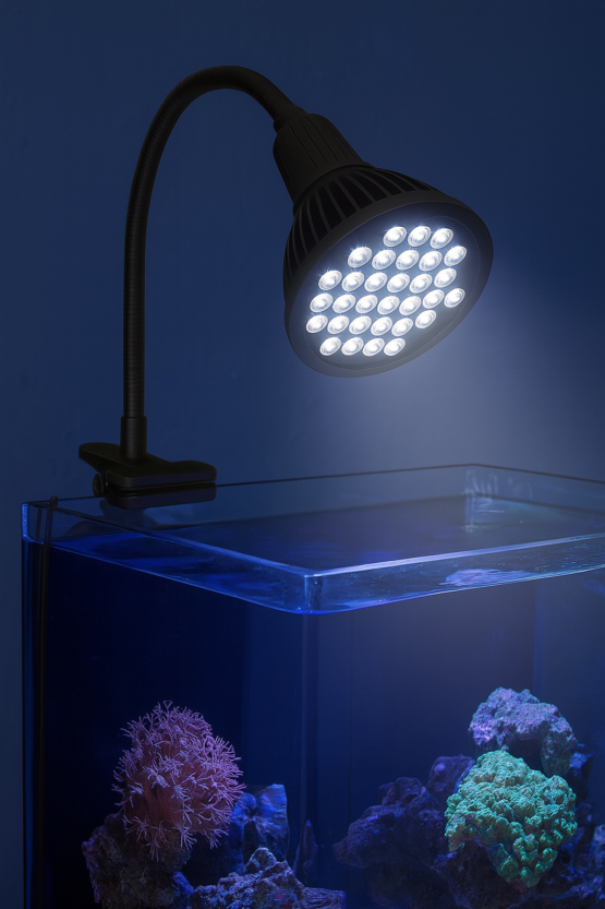 چراغ LED آکواریومی پایه‌دار ۳۶ وات